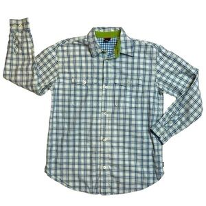GAP KIDS Boys Plaid Button-up Shirt Size XXL 14-16